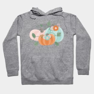 Fall Mint and Pink Pumpkins Hoodie